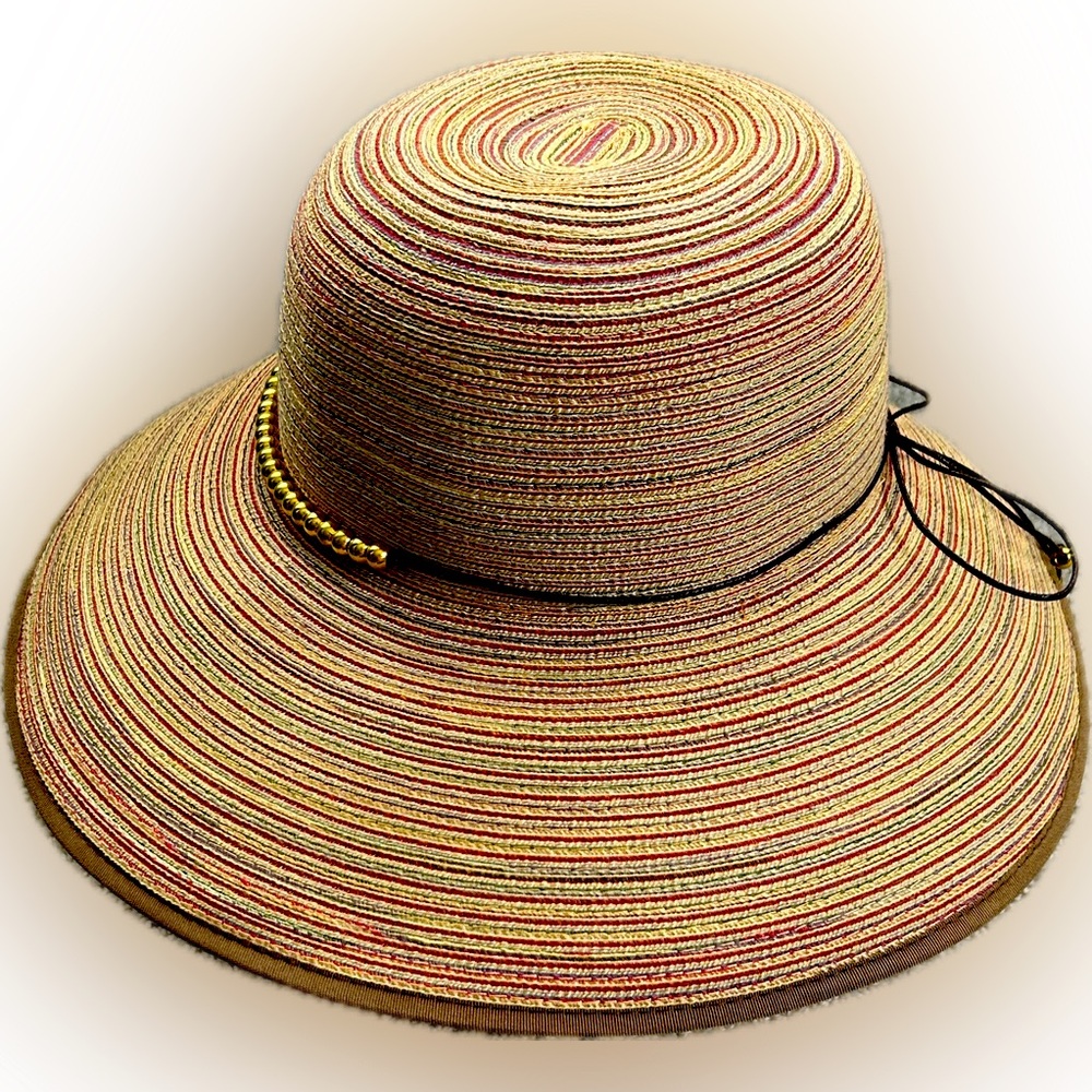 Peter Grimm BETH Wide Brim Sun Hat Cotton Nylon Blend OS Adjustable NEW - Picture 3 of 15